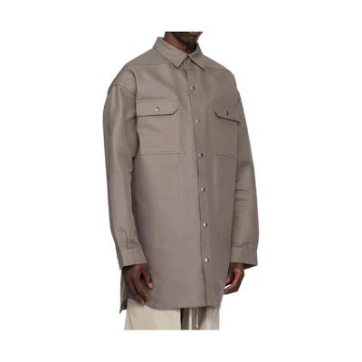 Rick Owens Single-Breasted Long Sleeve Jacket Light Brown RU01D3728FC-34