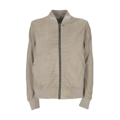 Rick Owens Slim Fit Khaki Zip-Up Jacket RU01C4786LBA-08