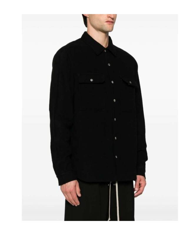 Rick Owens Slim Fit Single-Breasted Jacket Black RU02D6729WLD-09