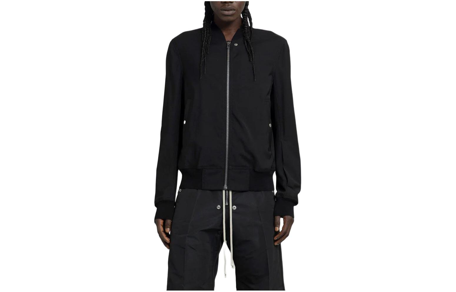 Rick Owens Slim Fit Zip Jacket Black RU01C4620WS-09