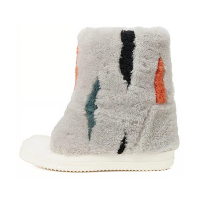 Rick Owens Slip-On Boots 'Grey Zebra Fur'