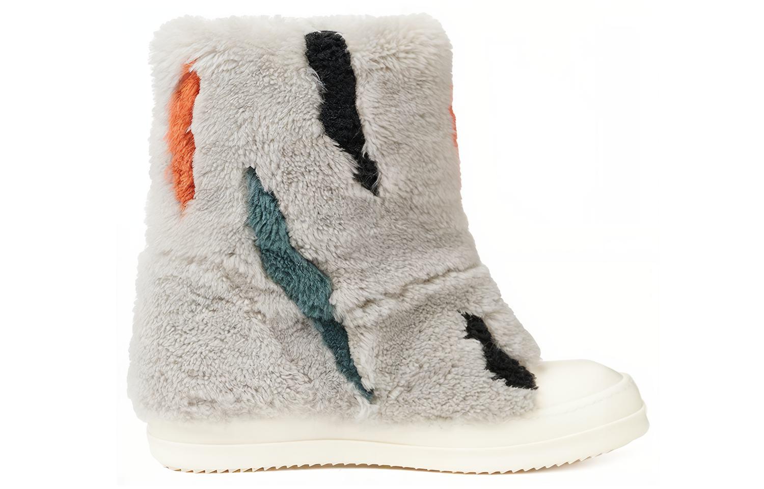 Rick Owens Slip-On Boots 'Grey Zebra Fur' 圖 2