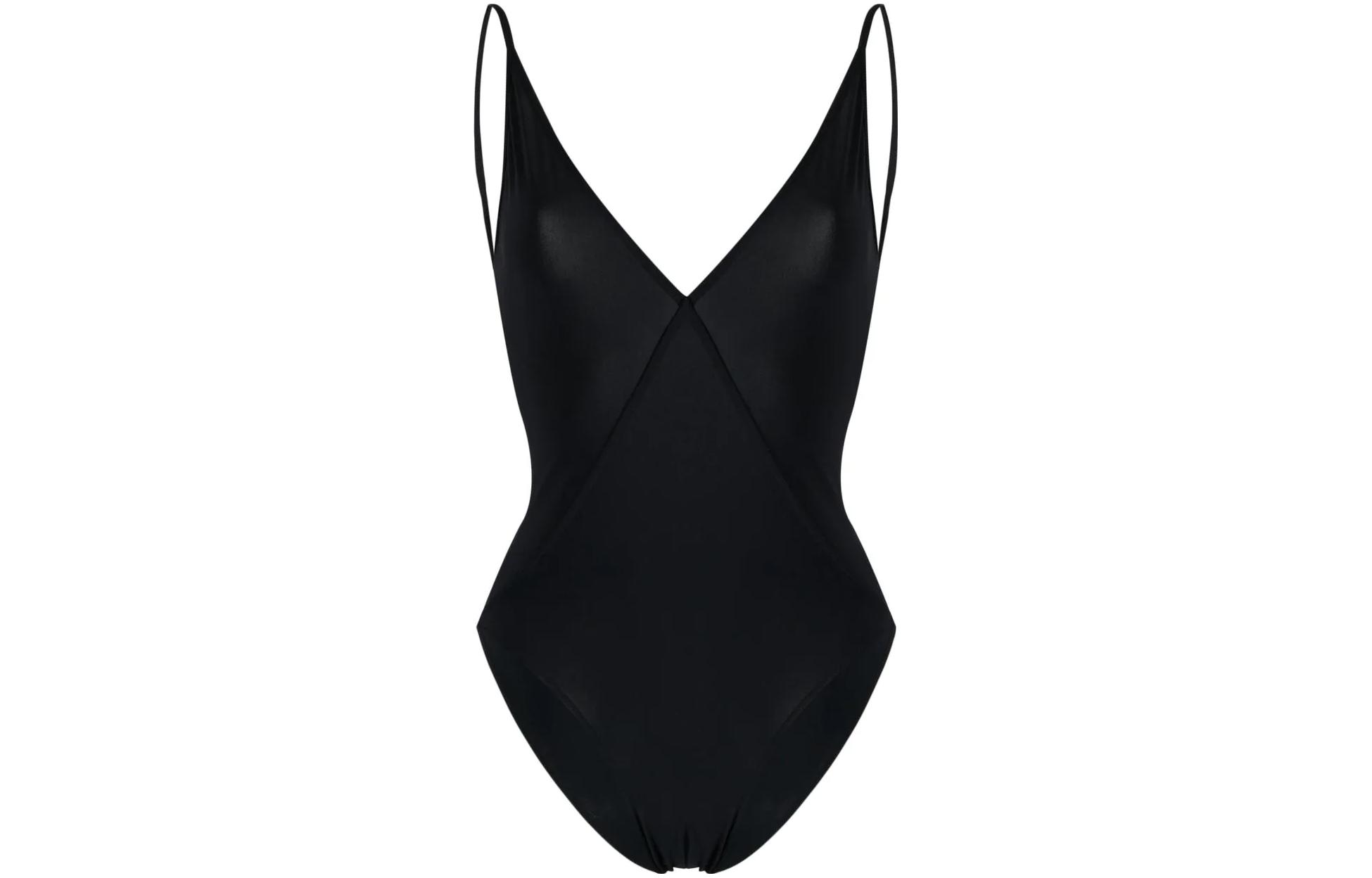 RICK OWENS Solid Backless Swimsuit Black RP01C5085W-09