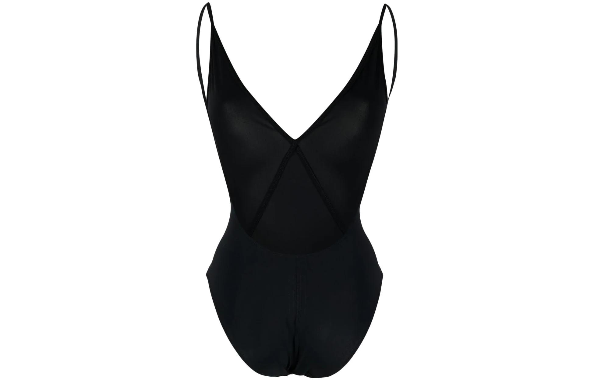 Lookbook RICK OWENS Baju Renang Backless Warna Hitam RP01C5085W-09