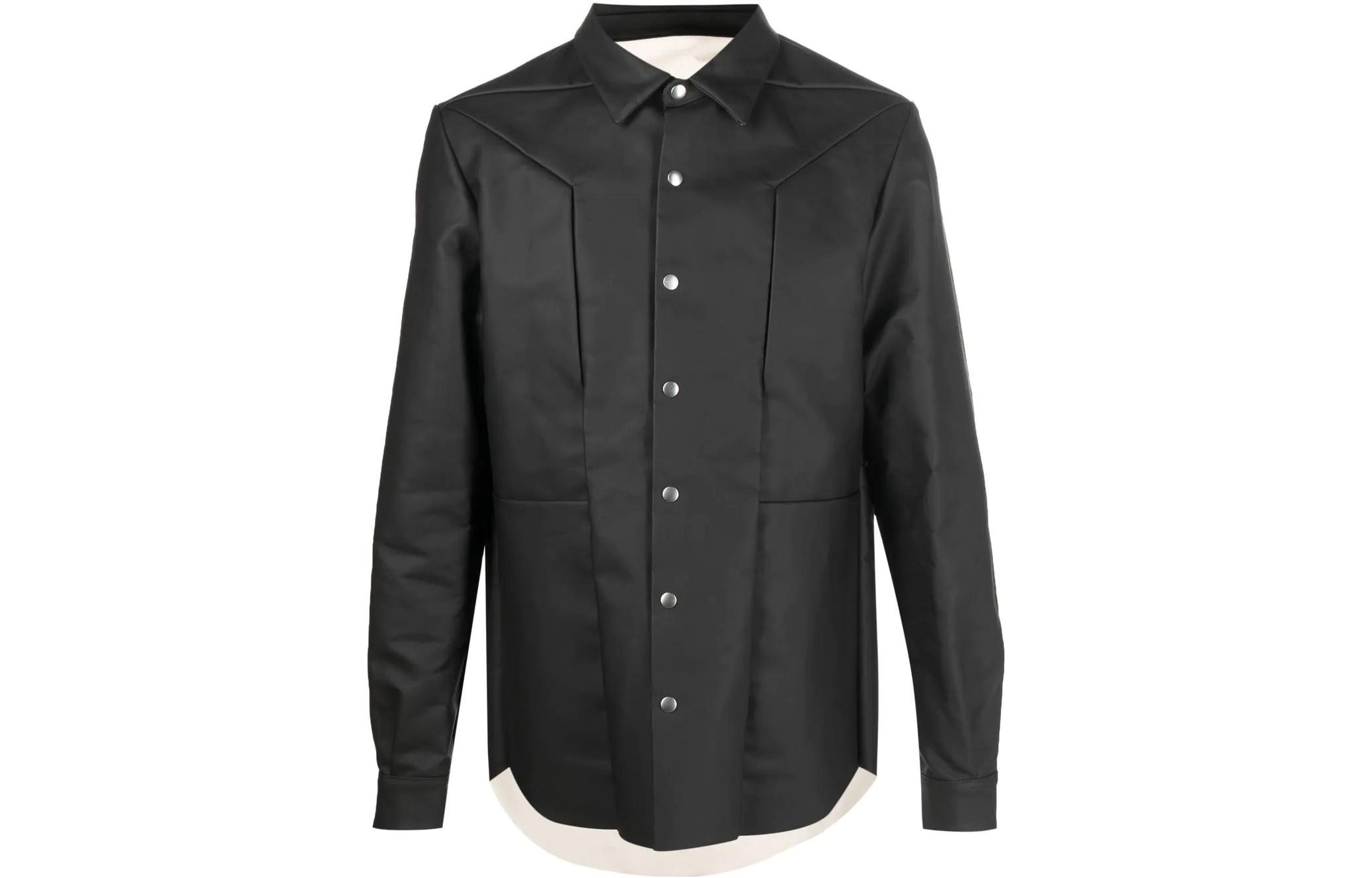 Rick Owens Solid Black Single-Breasted Jacket RR02B2730NDKM0921