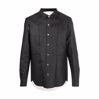 Rick Owens Solid Black Single-Breasted Jacket RR02B2730NDKM0921