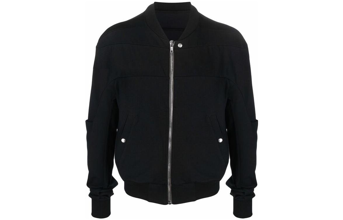Rick Owens Solid Black Zip-Up Jacket RU01C4284BA-09