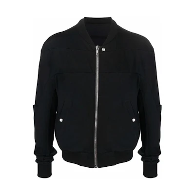 Rick Owens Solid Black Zip-Up Jacket RU01C4284BA-09