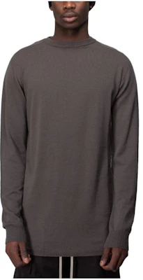 Rick Owens Solid Brown Crewneck Pullover Sweatshirt Long Sleeve RU01C4627-34 Buy Rick Owens Solid Brown Crewneck Pullover Sweatshirt Long Sleeve RU01C4627-34