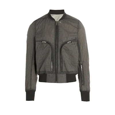 Rick Owens Solid Color Bomber Jacket Grey RU01C4791DR-34