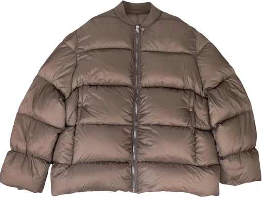 Rick Owens Solid Color Bomber Jacket in Light Brown RU19F4788NZD3-34 Buy Rick Owens Solid Color Bomber Jacket in Light Brown RU19F4788NZD3-34