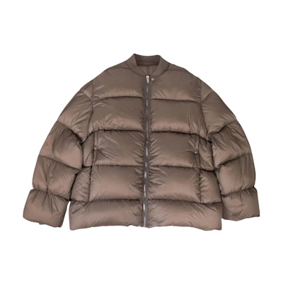 Rick Owens Solid Color Bomber Jacket in Light Brown RU19F4788NZD3-34