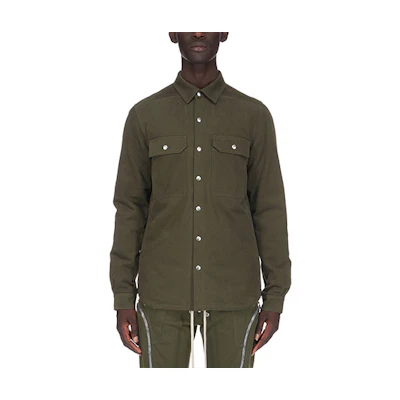 Rick Owens Solid Color Fitted Casual Long Sleeve Jacket for Men RU02B2729CF-15