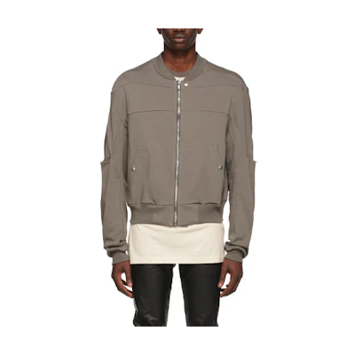 Rick Owens Solid Color Jacket Taupe 221232M2020-06