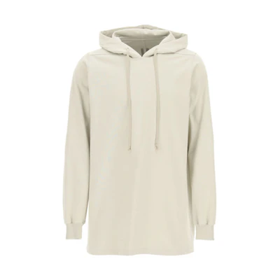Rick Owens Solid Color Long Sleeve Hoodie Beige RU02A5285BA-08