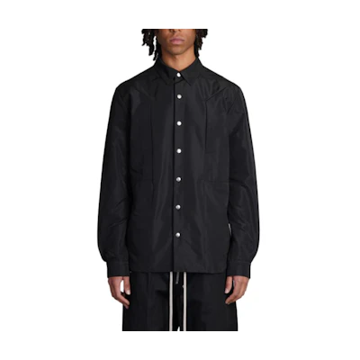 Rick Owens Solid Color Oversized Single-Breasted Jacket Black Male RU01D3727FK-09