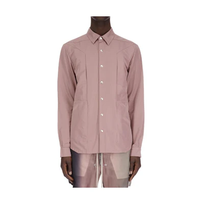 Rick Owens Solid Color Single-Breasted Jacket Grey Pink RU01D3727SCT-63