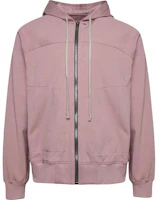 Rick Owens Solid Color Zip Hoodie Jacket Dusty Pink RU01D3241BA-63 Rick Owens Solid Color Zip Hoodie Jacket Dusty Pink RU01D3241BA-63