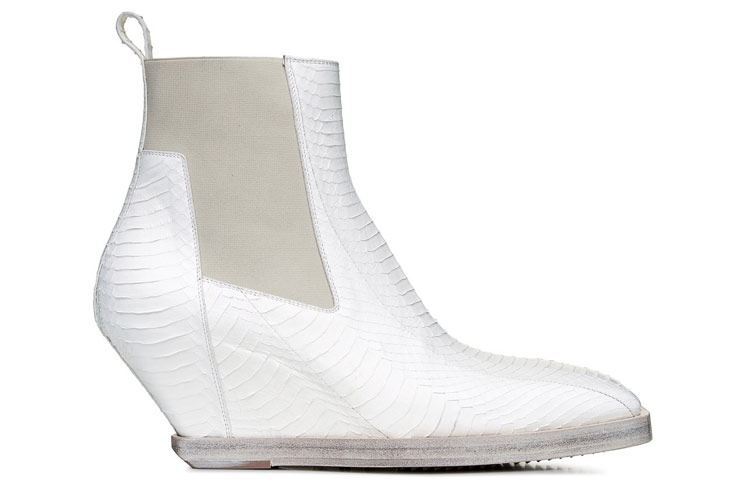 Rick Owens SS20 Chelsea Boots 'Chalk Snake' 圖 2