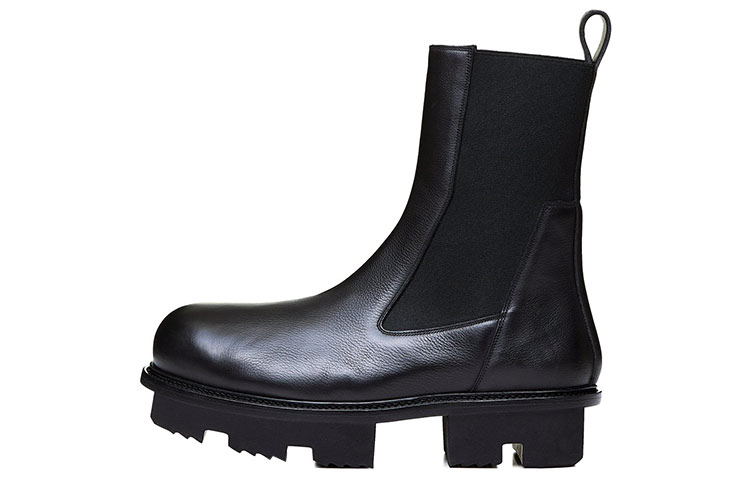 Buy 【鑑定詢問】Rick Owens SS20 Tecuatl Bozo 小牛皮 切爾西靴 黑色