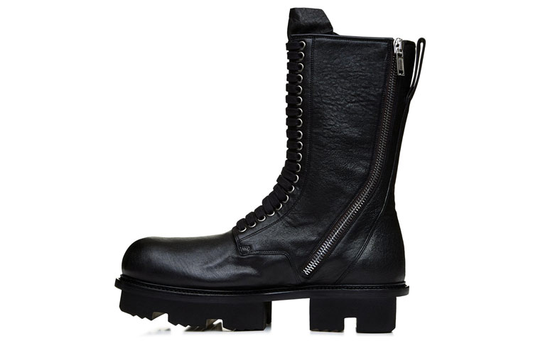 Rick Owens SS20 Tecuatl Martin Boots 'Pure Black' RU20S7861LSL-099