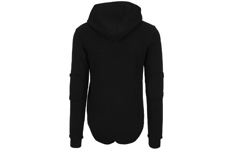 Lookbook Rick Owens SS21 Black Logo Lettering Jumpsuit Hoodie. CM21S0007216756-09