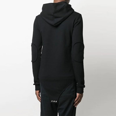 Rick Owens SS21 Black Logo Lettering Jumpsuit Hoodie. CM21S0007216756-09 Purchase Rick Owens SS21 Black Logo Lettering Jumpsuit Hoodie. CM21S0007216756-09