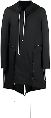 릭 오웬스 SS21 블랙 로고 오버사이즈 포켓 후드 파카 재킷. RU21S6971TE-09 Buy 릭 오웬스 SS21 블랙 로고 오버사이즈 포켓 후드 파카 재킷. RU21S6971TE-09