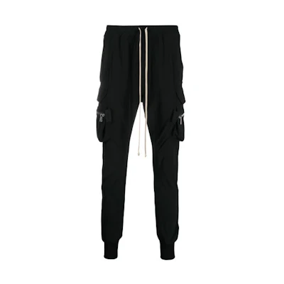 Rick Owens SS21 Multi-Pocket Cargo Pants Black RU21S6396NBS-09