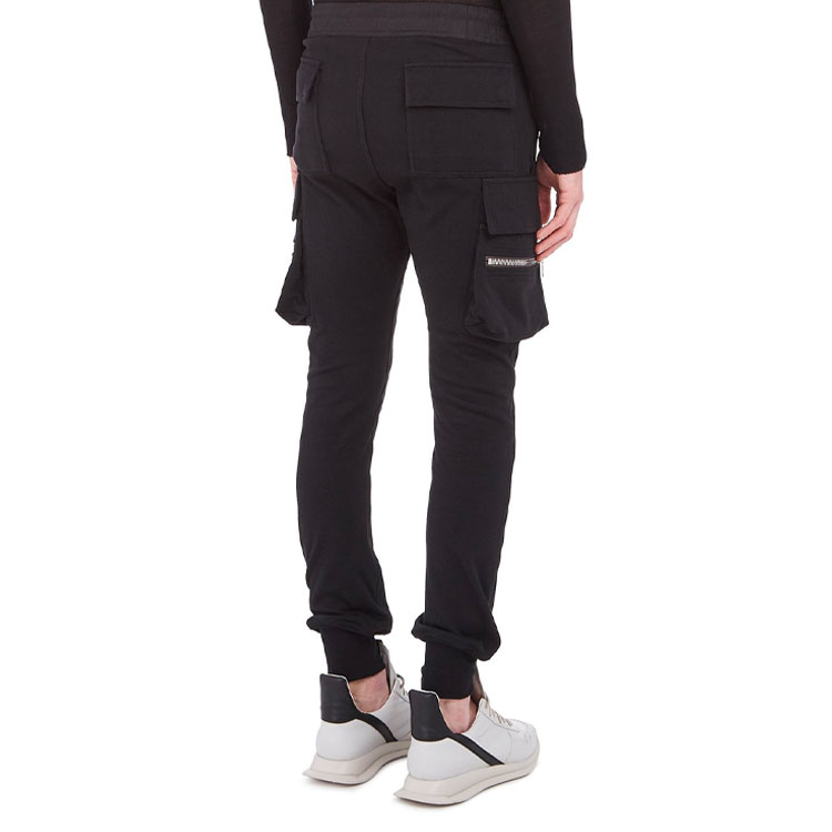Purchase Rick Owens SS21 Seluar Cargo Multi-Poket Hitam RU21S6396NBS-09