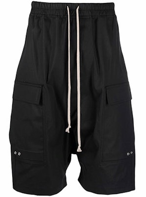 Rick Owens SS22 黑色抽繩休閒短褲. RU01B1389TE-09 Order Rick Owens SS22 黑色抽繩休閒短褲. RU01B1389TE-09