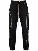 Rick Owens SS22 Black Drawstring Zipper Casual Pants. RU01B1377TE-09 Rick Owens SS22 Black Drawstring Zipper Casual Pants. RU01B1377TE-09