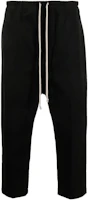 Order RICK OWENS SS22 黑色彈性腰部男士休閒長褲 秋季款式 RU02B2395CF-09