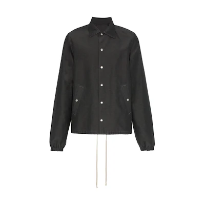 Rick Owens SS22 Black Single-Breasted Buckle Jacket RU19S2777MK-36