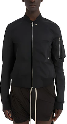 Rick Owens SS22 Black Solid Zip-Up Bomber Jacket for Men DU01B7771TW-09 Buy Rick Owens SS22 Black Solid Zip-Up Bomber Jacket for Men DU01B7771TW-09