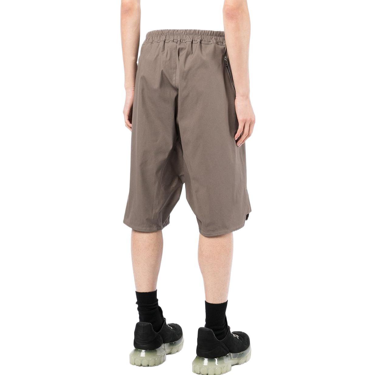 Purchase リックオウエンス SS22 エラスティックウエスト ドローストリングショーツ ブラウン RU01B1383TE-34