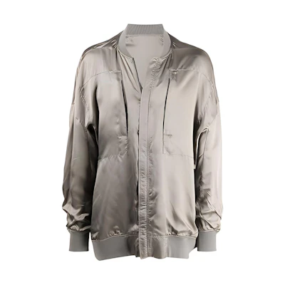 Rick Owens SS22 Jumbo Peter Aviator Jacket Men’s Grey RU01B1795J-34