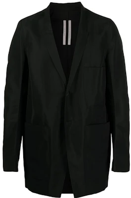 Rick Owens SS22 Lido Cupro Blazer Jaket Hitam Solid RU21S6723TS09 Buy Rick Owens SS22 Lido Cupro Blazer Jaket Hitam Solid RU21S6723TS09