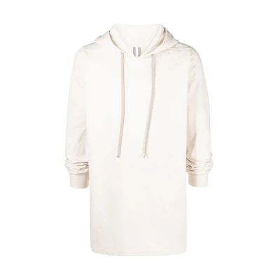 Rick Owens SS22 Long Cotton Hoodie Beige RU01B1285BA-21