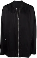 Rick Owens SS22 Plain Oversized Bomber Jacket Black Fall Edition RU01B1795J-09 Rick Owens SS22 Plain Oversized Bomber Jacket Black Fall Edition RU01B1795J-09