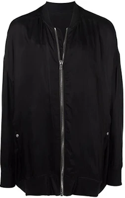 Rick Owens SS22 Plain Oversized Bomber Jacket Black Fall Edition RU01B1795J-09 Buy Rick Owens SS22 Plain Oversized Bomber Jacket Black Fall Edition RU01B1795J-09
