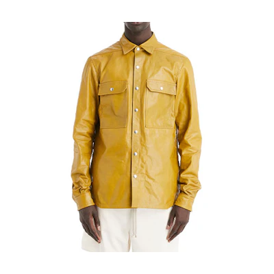 Rick Owens SS22 Pocket Panel Yellow Jacket Mens RU01B1729IGW-72