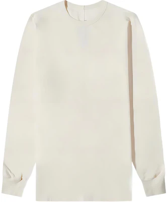 Rick Owens SS22 White Crewneck Solid Long Sleeve Sweatshirt RU01B1266JA-21 Buy Rick Owens SS22 White Crewneck Solid Long Sleeve Sweatshirt RU01B1266JA-21