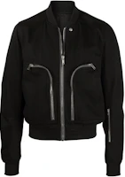 Rick Owens SS22 Zipped Slim Fit Bomber Jacket Men’s Black RU01B1791HD-09 Rick Owens SS22 Zipped Slim Fit Bomber Jacket Men’s Black RU01B1791HD-09
