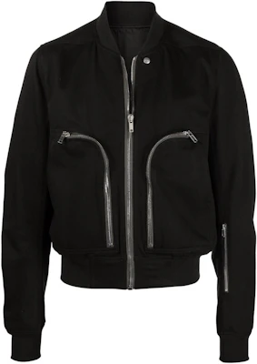 Rick Owens SS22 Zipped Slim Fit Bomber Jacket Men’s Black RU01B1791HD-09 Buy Rick Owens SS22 Zipped Slim Fit Bomber Jacket Men’s Black RU01B1791HD-09