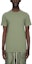 Buy RICK OWENS SS23 Army Green Solid Knit Short Sleeve Pullover T-Shirt. RU01C4264JA-55