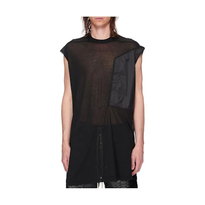 Rick Owens SS23 Black Sleeveless Crewneck T-Shirt RU01C4168UCND-09