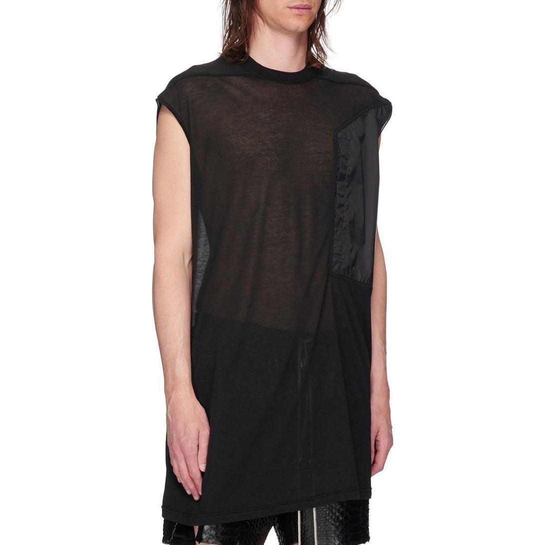 Purchase 릭 오웬스 SS23 블랙 민소매 크루넥 티셔츠 RU01C4168UCND-09