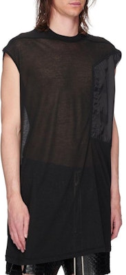 릭 오웬스 SS23 블랙 민소매 크루넥 티셔츠 RU01C4168UCND-09 Purchase 릭 오웬스 SS23 블랙 민소매 크루넥 티셔츠 RU01C4168UCND-09