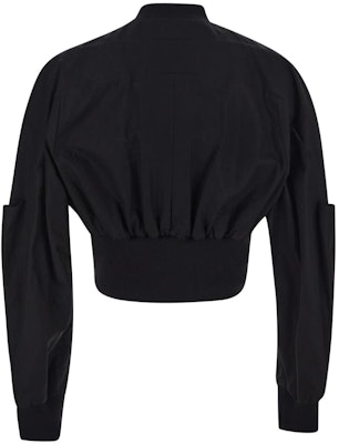 RICK OWENS SS23 黑色純色短款拉鍊外套。 RR01C4799CR-09 Lookbook RICK OWENS SS23 黑色純色短款拉鍊外套。 RR01C4799CR-09